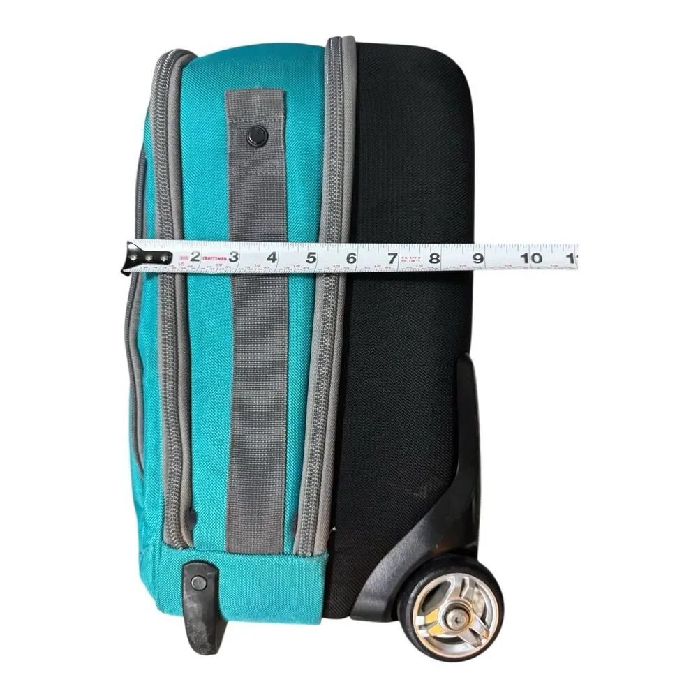 eBags TLS Vertical Mobile Office Rolling Laptop Briefcase Bag Luggage Blue